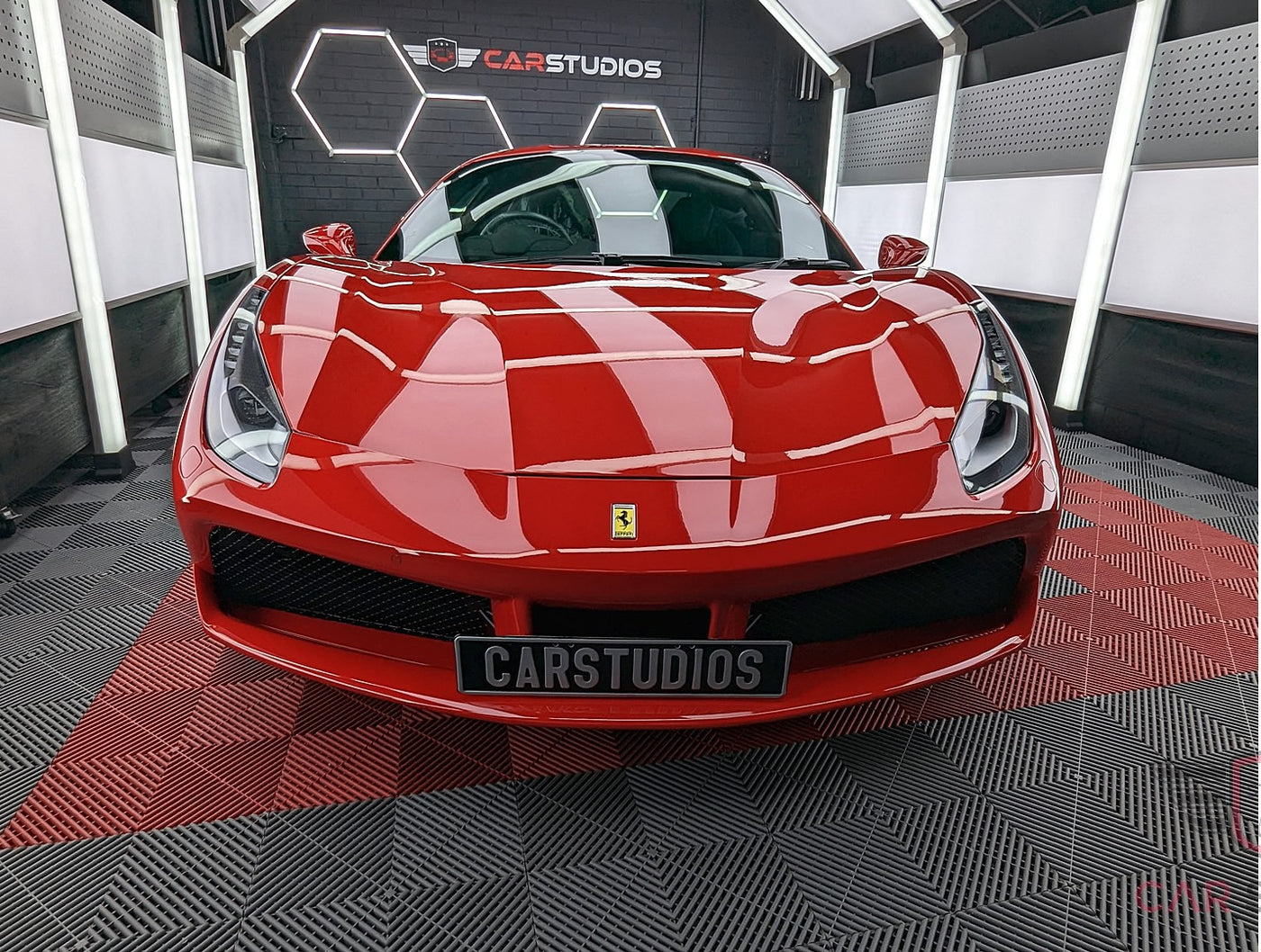 Red Ferrari 488 GTB