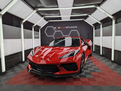 Red Chevrolet Corvette C8 Carbon Edition